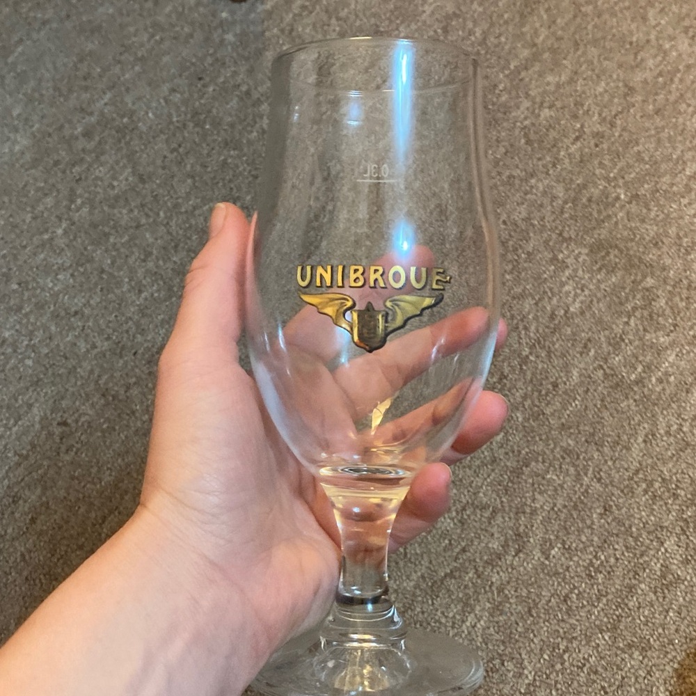 Unibroue Glass Beer Goblet